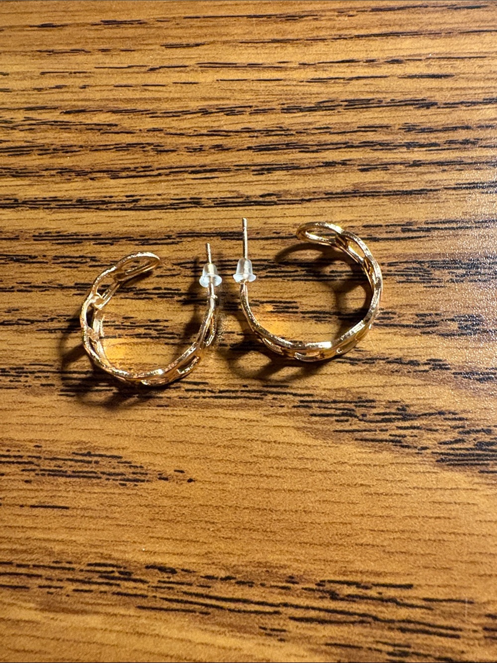Gold Twisted Hoop Earrings - Women Jewelry